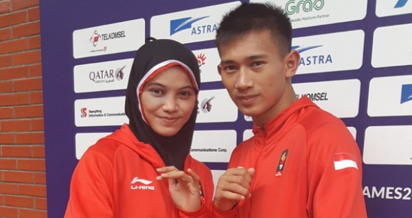 Sarah Tria Monita dan Iqbal Pratama. Foto: Nuris/Jawa Pos