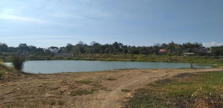 Waduk Dusun Hulaan yang diduga menjadi lokasi pesta miras di malam tirakatan. Foto:detikcom