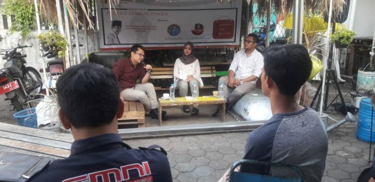 Suasana diskusi DPC GMNI dalam Peringati Hari Kemerdekaan