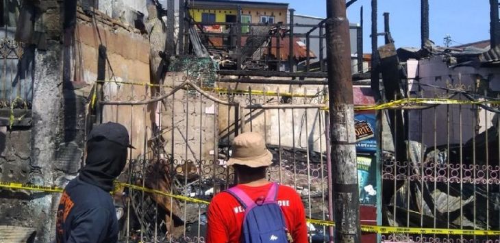 Kartel Narkoba bakar rumah di Makassar.Foto:detikcom