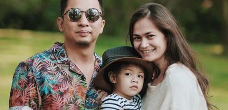 Sabai Morscheck bersama suami, Ringgo dan putranya. Foto Instagram.