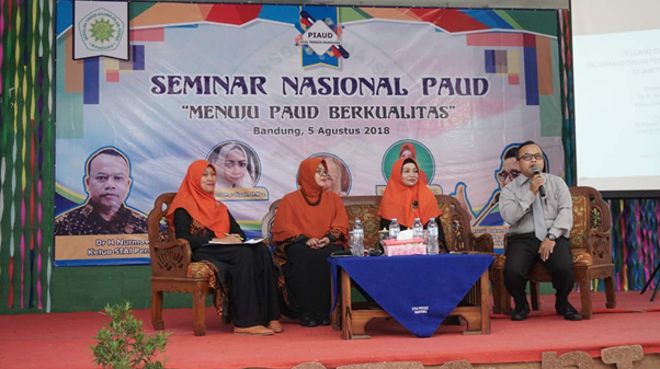 Suasana Seminar Nasional dengan tema menuju PAUD Berkualitas, yang digelar STAIPI Bandung, Minggu (5/8/2018). Foto: persis.or.id