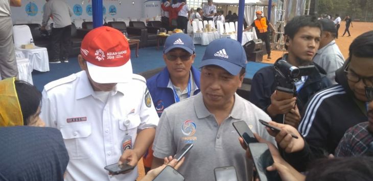 Direktur SDM dan Umum PT KAI saat melakukan doorstop disela-sela kegitan