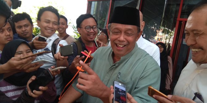 Djoko Santoso memberikan keterangan pers. Foto:merdeka