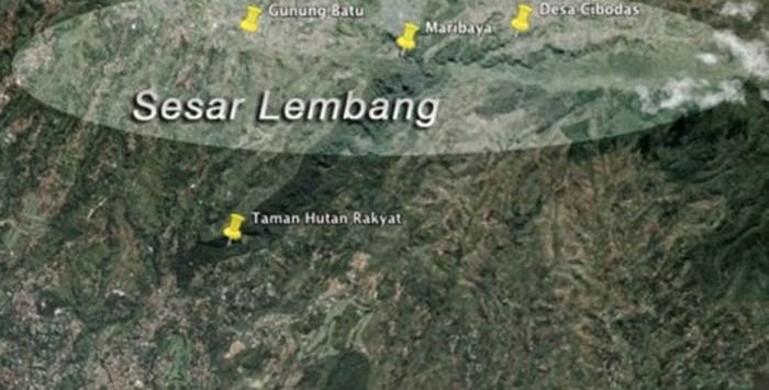 Ilustrasi Sesar Lembang