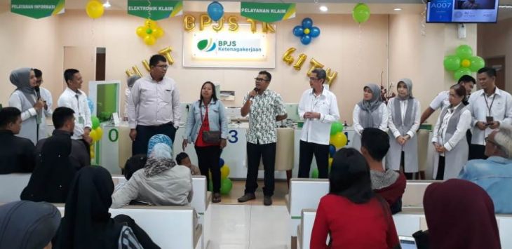 BPJS Ketenagakerjaan Cimahi merayakan HUT ke-41 yang jatuh pada tanggal 5 Desember 2018. Foto:Istimewa.