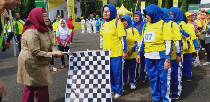 acara Diabetes Educative Walk di Dodik Bela Negara Rindam III/Siliwangi, Cikole, Lembang, Kabupaten Bandung Barat,