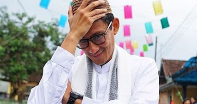 Wapres Jusuf Kalla menilai rencana Sandiaga Uno mem-buy back Indosat tidak efisien secara bisnis. (Instagram Sandiaga Uno)
