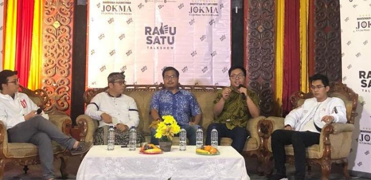 Talk Show Ketenagakerjaan Menuju Industri 4.0 di Srikandi Room, Restoran Margajaya, Jalan Kemakmuran Kota Bekasi, Rabu malam (13/3/2019). Foto:Istimewa