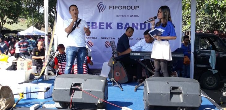 EVENT: FIFGROUP GREBEG saat menggelar kegiatan dengan penawaran promo menarik dari 4 Brand Service, Minggu (14/7/2019).