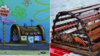 Krusty Krab dan perangkap lobster. via https://www.pinterest.com