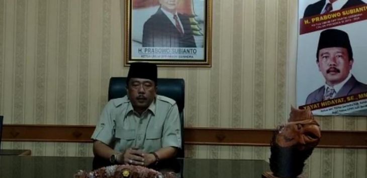 Ketua DPC Gerindra Kabupatan Bandung, H. Yayat Hidayat. Foto:Istimewa