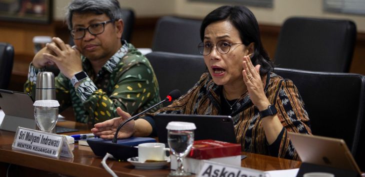 Menteri Keuangan Sri Mulyani Indrawati memberikan pemaparan tentang tiga jenis tarif cukai baru siap diajukan Kementerian Keuangan kepada DPR RI. 