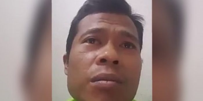 Tangkapan layar video yang diduga warga KBB yang tengah berada di Malaysia. (IST)