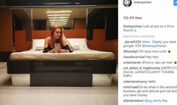 Lindsay Lohan. Foto: Instagram
