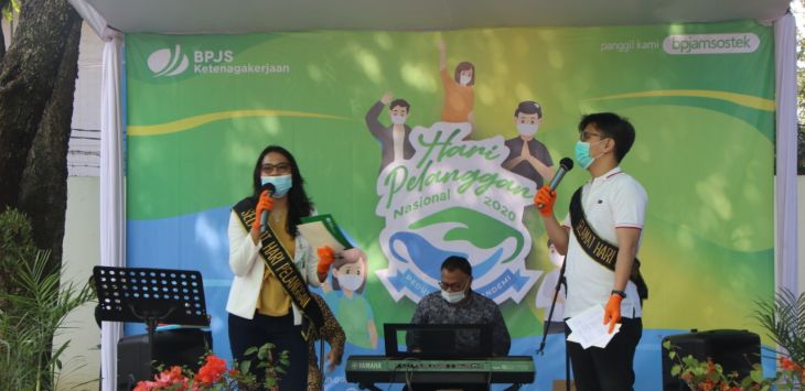PERAYAAN HPN: BPJAMSOSTEK Kantor Cabang Bandung Suci merayakan Hari Pelanggan Nasional dengan tema “Peduli di Masa Pandemi”