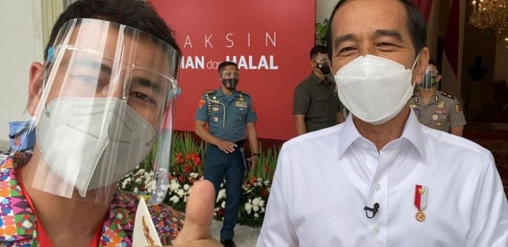 Jokowi dan Raffi Ahmad.
