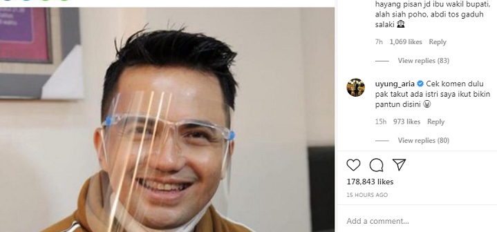 Tangkapan layar postingan instagram akun @ridwankamil.