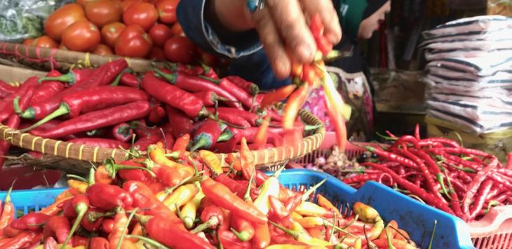 Harga cabe rawit merah di pasar tradisional Kabupaten Bandung Barat terus naik. (ist) 