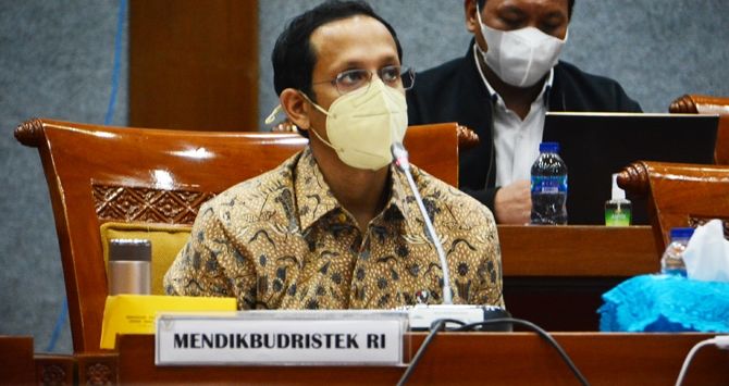 Mendikbud Ristek Nadiem Makariem (Dery Ridwansah/JawaPos.com)
