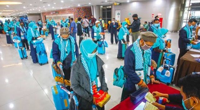 Kepala Pusat Kesehatan Haji Kementerian Kesehatan (Kemenkes) Budi Sylvana menjelaskan apabila penyelenggaraan haji dilakukan hari ini, jemaah yang berangkat ke tanah suci tidak perlu lagi tes Covid-19 yakni PCR. (Alfian Rizal/JawaPos)
