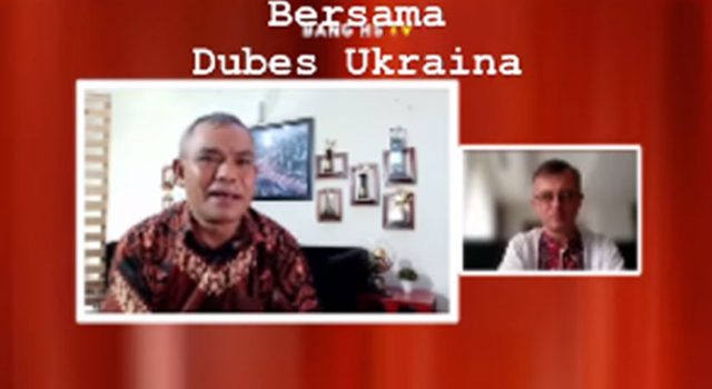 Wawancara esklusif wartawan  senior Radar Bogor Hazairin Sitepu dengan Duta Besar Ukraina  Vasyl Hamianin