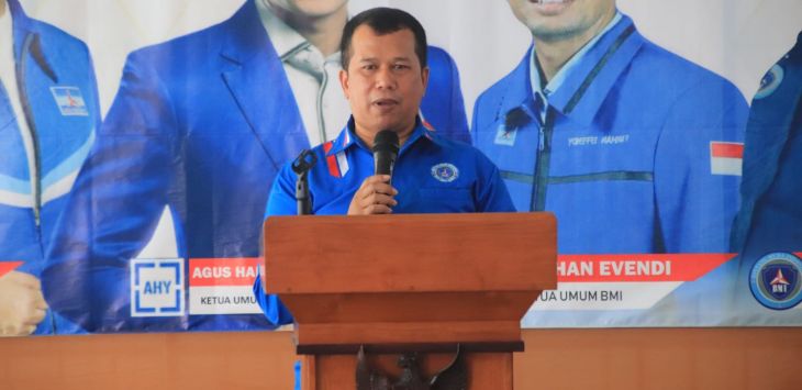 Sayap Partai Demokrat, DPD Bintang Muda Indonesia (BMI) Jawa Barat siap mendukung AHY maju presiden dan Dede Yusuf sebagai gubernur Jawa Barat pada Pemilu 2024 mendatang. (ist)