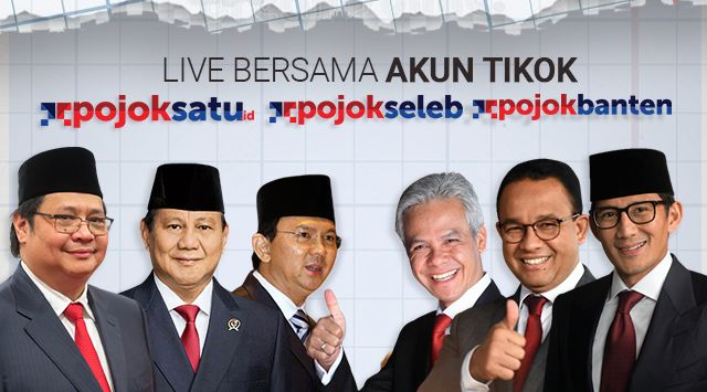 Enam nama kandidat Live Polling Capres Batch 9 yang digelar Senin 4 April 2022 (ist)