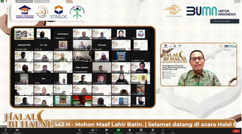 Keluarga Besar Yayasan Pendidikan Bhakti Pos Indonesia (YPBPI) menyelenggarakan acara Halal bihalal dengan tema Peningkatan Prestasi Kerja dalam Menyambut Berdirinya Universitas Logistik dan Bisnis Internasional (ULBI). (ist)