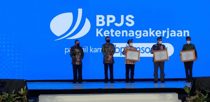 BPJS Ketenagakerjaan raih prestasi dalam ajang penghargaan Pengawasan Kearsipan Tahun 2021 yang diselenggarakan oleh Arsip Nasional Republik Indonesia (ANRI). (DOK/BPJS Ketenagakerjaan)