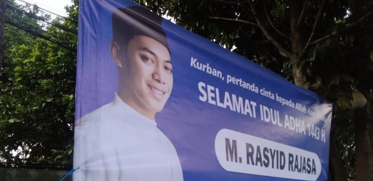 Baliho Ketua DPD PAN Kota Bandung, Rasyid Rajasa.