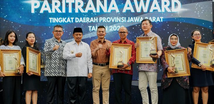 Paritrana Award 2022 di Gedung Sate, Kota Bandung.