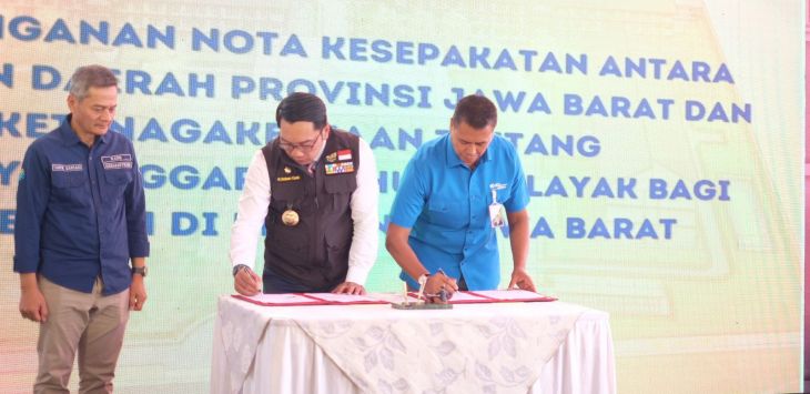 BPJS Ketenagakerjaan berkolaborasi dengan Pemerintah Provinsi Jawa Barat mendirikan hunian layak dan terjangkau bernama Griya Pekerja.