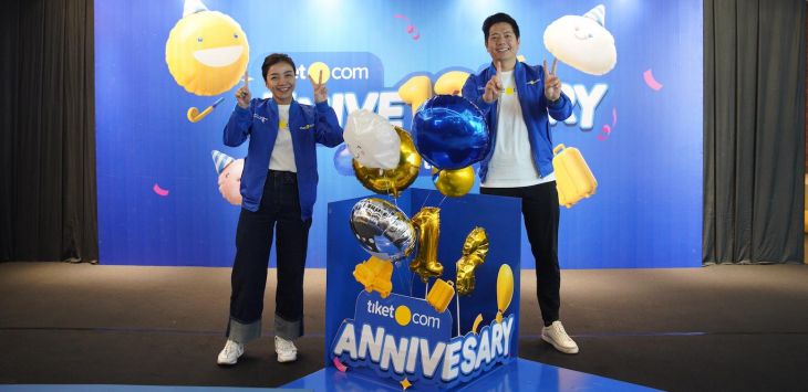 Prosesi Seremoni Peresmian ANNIVE12SARY tiketcom. tiket.com, OTA (Online Travel Agent) yang berdiri pada bulan Agustus 2011, gelar selebrasi ulang tahun ke-12. Foto : tiket.com