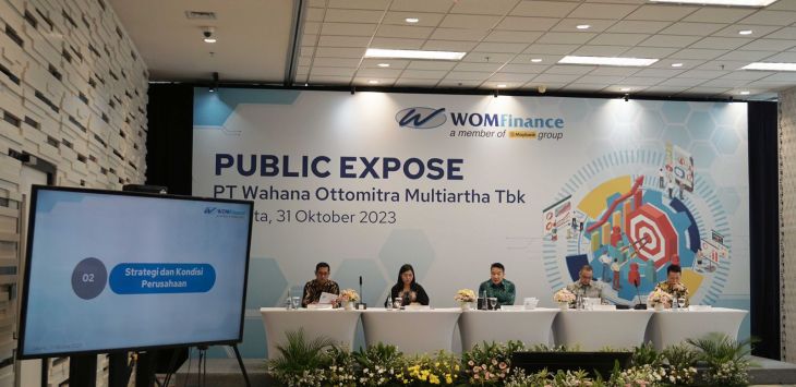 EKSPOS : Wahana Ottomitra Multiartha Tbk (WOM Finance) menggelar Paparan Publik (Public Expose) tahunan yang digelar secara hybrid. (foto : ISTIMEWA)