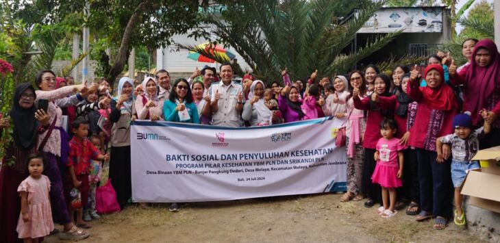 Srikandi PLN dan YBM PLN Unit Pelaksana Pengatur Beban Bali (UP2B Bali) mengadakan program Bakti Sosial dan Penyuluhan Kesehatan di Desa Cahaya, desa binaan YBM PLN yang terletak di Banjar Pangkung Dedari, Jembrana, Bali. For pojokbandung.com