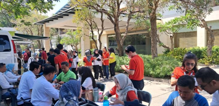 BPJS Ketenagakerjaan Bandung Bojongsoang sosialisasikan manfaat  program MLT dan penggunaan aplikasi JMO kepada karyawan PT Nirwana Alabare Garment.