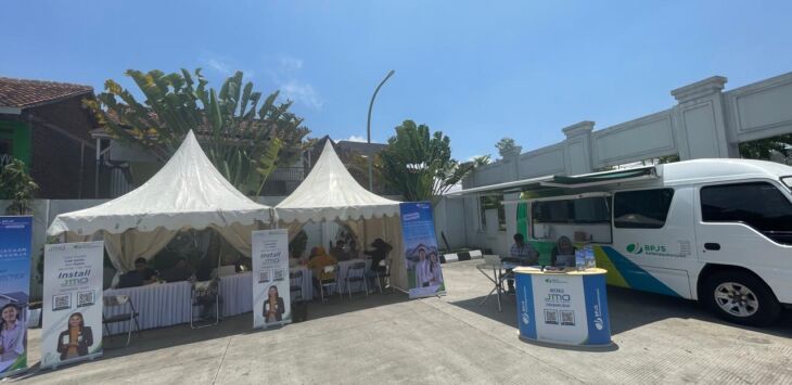  BPJS Ketenagakerjaan Bandung Bojongsoang melakukan sosialisasikan program JMO dan MLT kepada karyawan PT Feng Tay di Kabupaten Bandung, Rabu (9/10/2024).