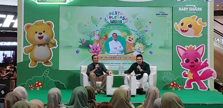 Pesta Explorasa Promina dimeriahkan talkshow yang menghadirkan pembicara dr Miza  Afrizal di Summarecon Mal Bandung, Sabtu (28/12/2024).