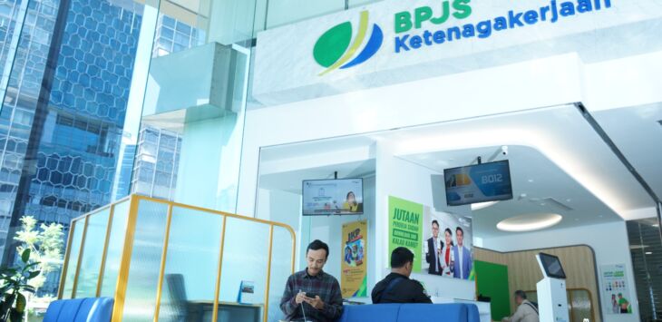 ILUSTRASI: BPJS Ketenagakerjaan Cabang Bandung Bojongsoang memberikan perlindungan kepada perusahaan e-commerce, Shopee Indonesia. 