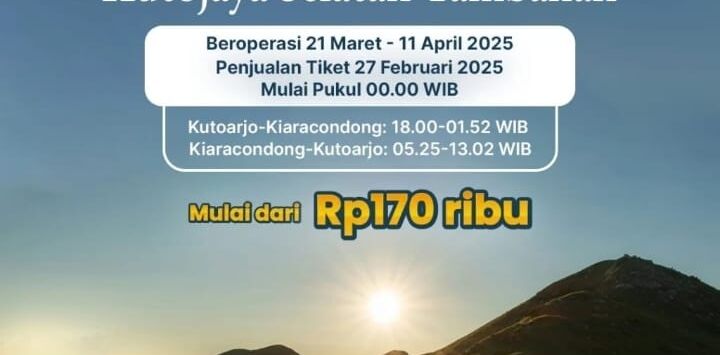 Dalam rangka mengakomodasi tingginya permintaan masyarakat untuk perjalanan mudik dan balik pada Angkutan Lebaran 2025, PT Kereta Api Indonesia (Persero) Daerah Operasi 2 Bandung menambah dua kereta api jarak jauh tambahan. Foto : Dok.KAI Daop 2 Bandung

