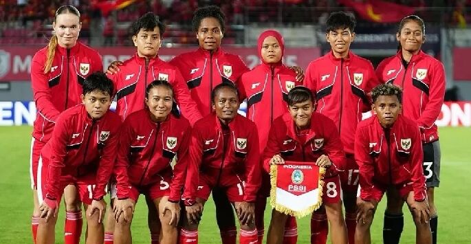 Pemain Timnas Putri Indonesia saat hadapi Vietnam pada laga Grup A Piala AFF Wanita 2025 di Haiphong. Foto : Dokumentasi @timnasindonesia