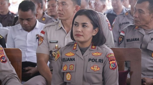 Kapolres TTU AKBP Eliana Papote pada salahs atu acara. Foto : Dok. Humas Polda NTT