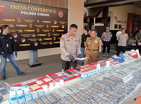Konferensi Pers Pengungkapan Tindak Pidana Penyalahgunaan Narkotika